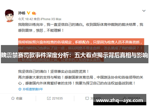 魏震禁赛罚款事件深度分析：五大看点揭示背后真相与影响