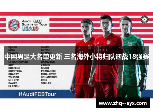 中国男足大名单更新 三名海外小将归队迎战18强赛